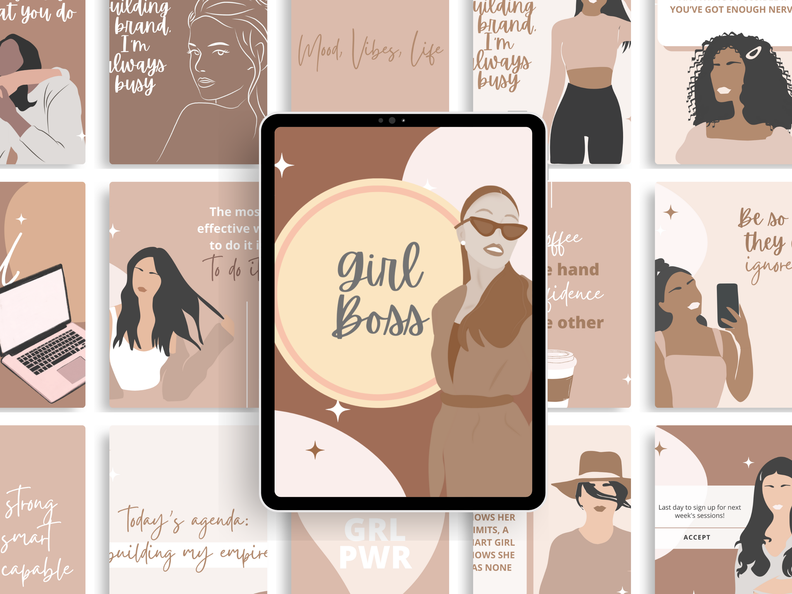 Lady Boss Instagram Templates